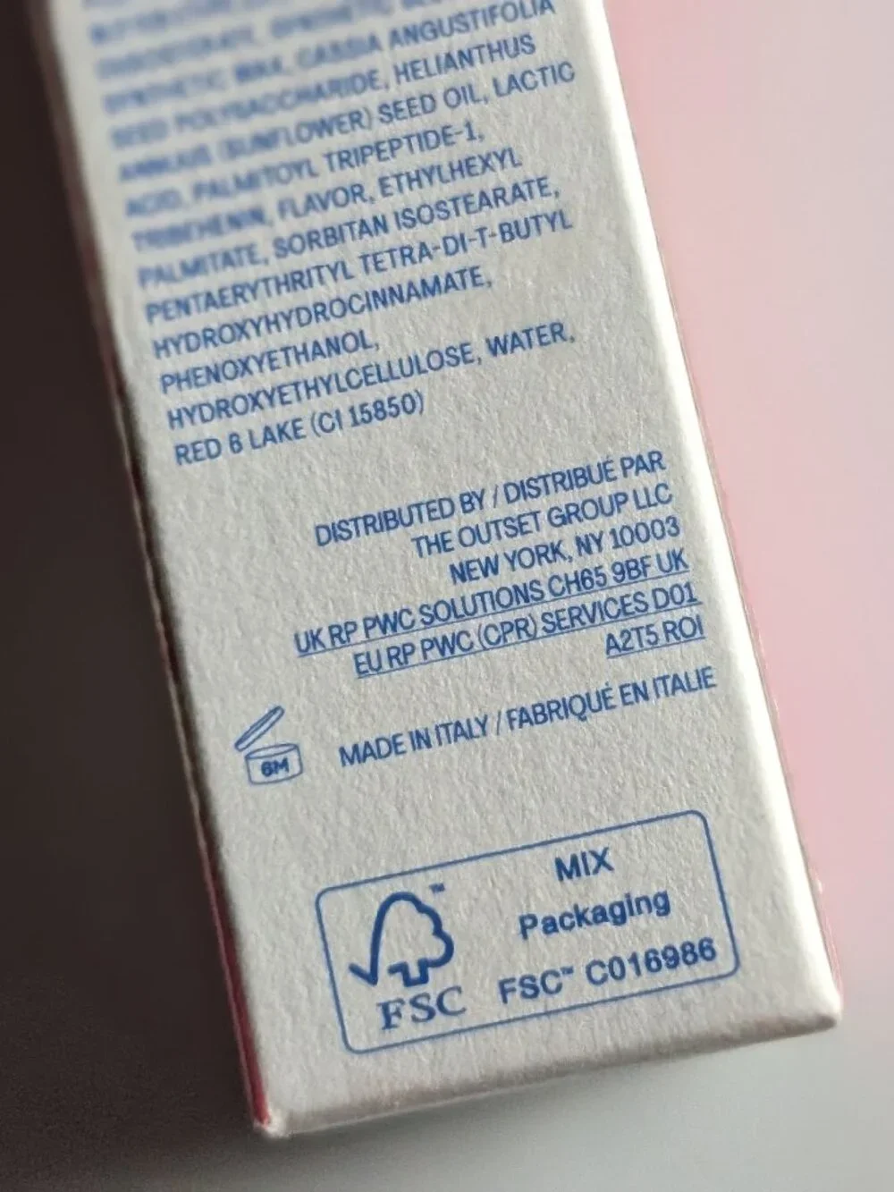 Outset Lip Oasis in Sunkiss (Sheer Orange Red.)